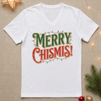 Merry Chismis! Ladies' V-Neck