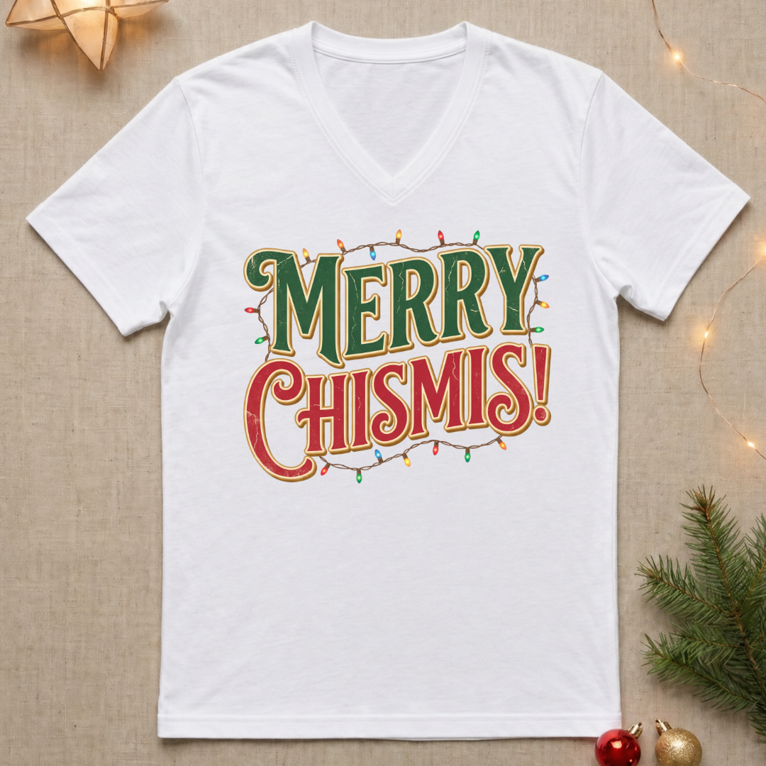 Merry Chismis! Ladies' V-Neck