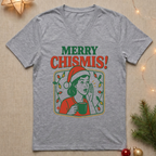 Merry Chismis! Retro Ladies' V-Neck