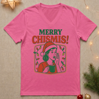 Merry Chismis! Retro Ladies' V-Neck