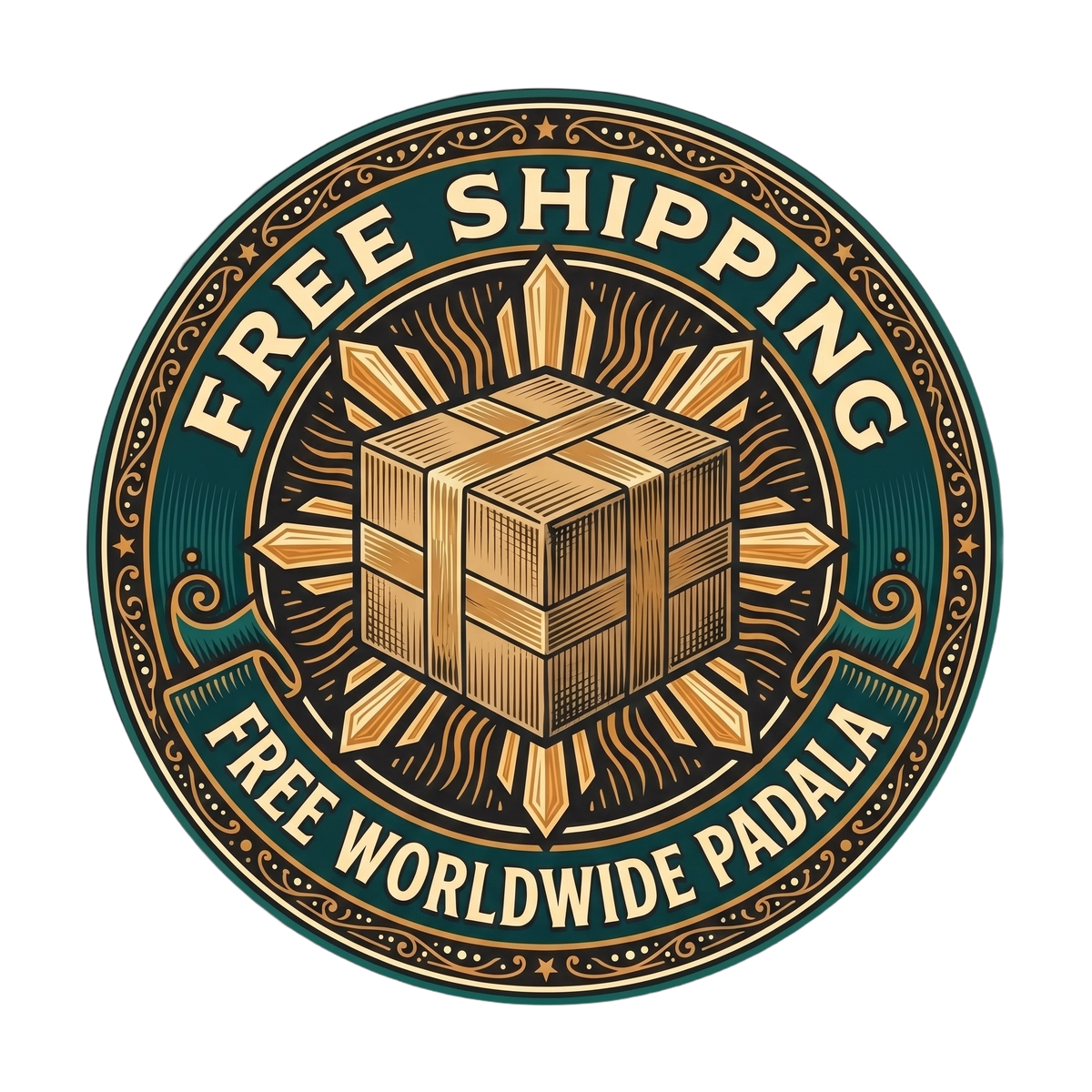 Free Shipping badge - Free Worldwide Padala