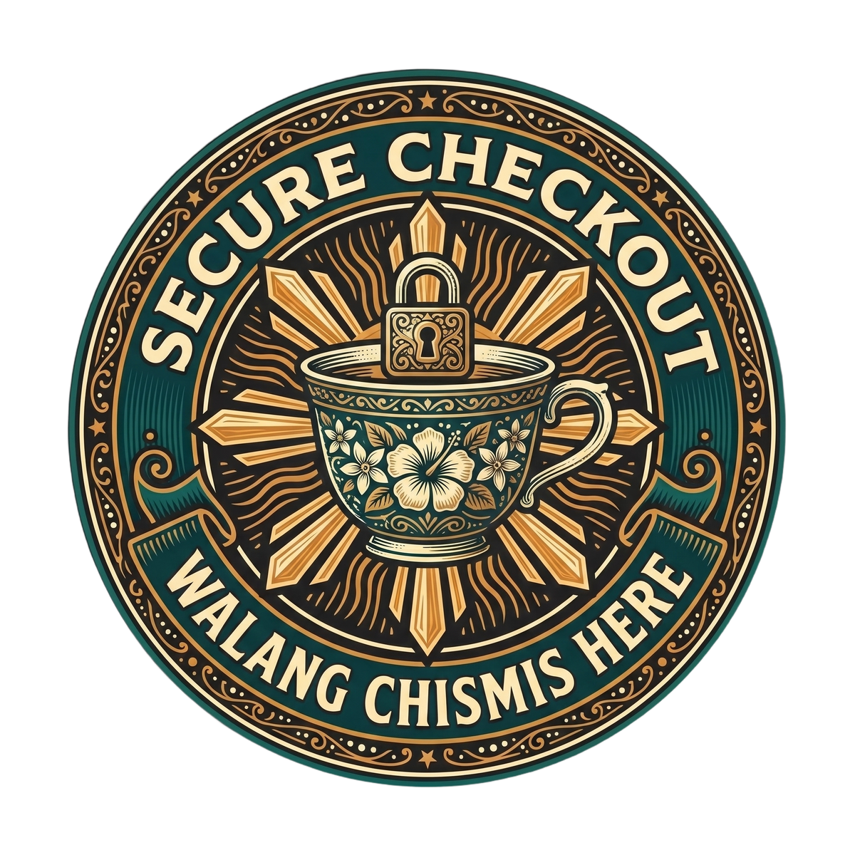 Secure Checkout badge - Walang Chismis Here